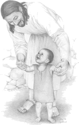 Jesus with a child - 3.gif